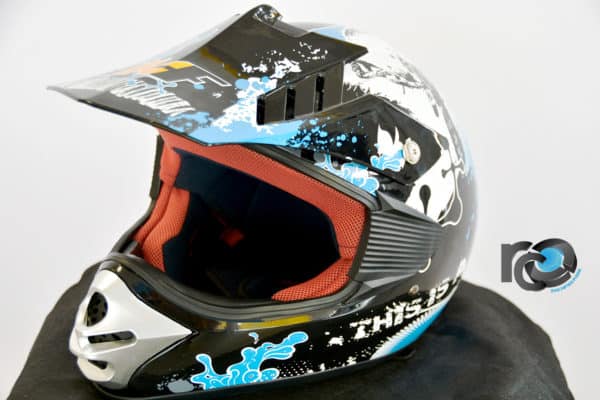 Kask dla dzieci CROSSOWY KXD FUN 168 niebieski - obrazek 7